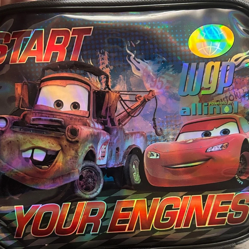 Cars Themed Lunch Box with Tow Mater and Lightning McQueen
